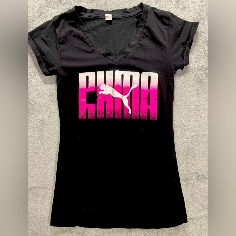 Puma tshirt - some cracking on logo - vintage